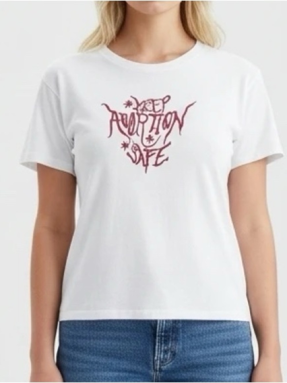 Keep Abortion Safe Fitted Baby Tee